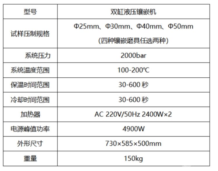ZXQ-3Y型金相液压自动镶嵌机