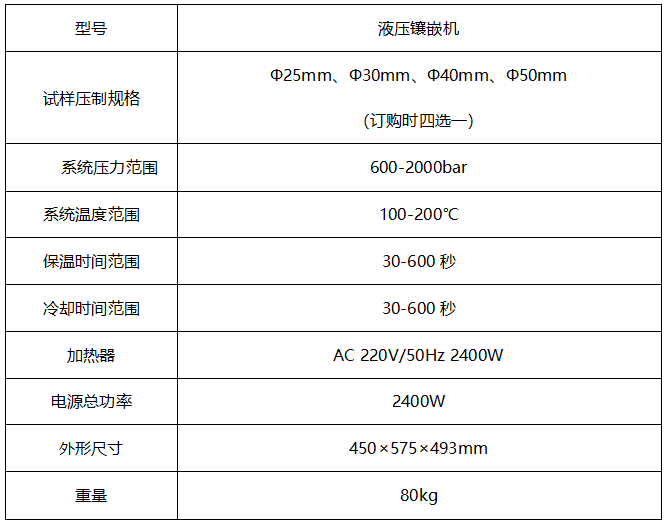 ZXQ-2Y型金相液压自动镶嵌机