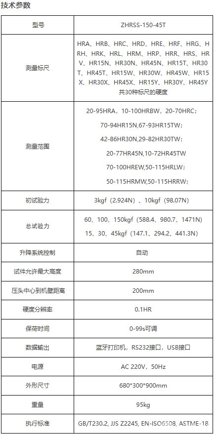 ZHRSS-150-45T全自动全洛氏硬度计