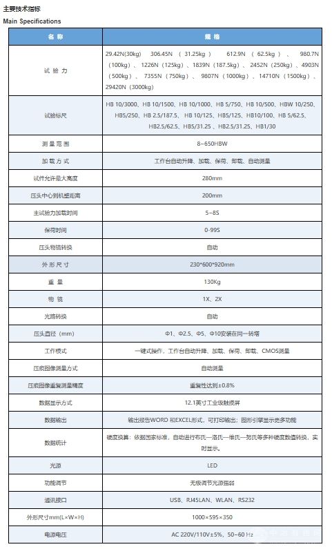 12MHBS-3000ZD智能全自动布氏硬度计