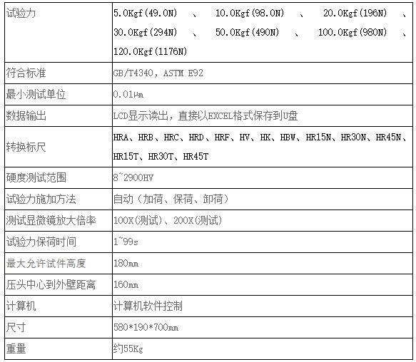 自动转塔数显维氏硬度试验机