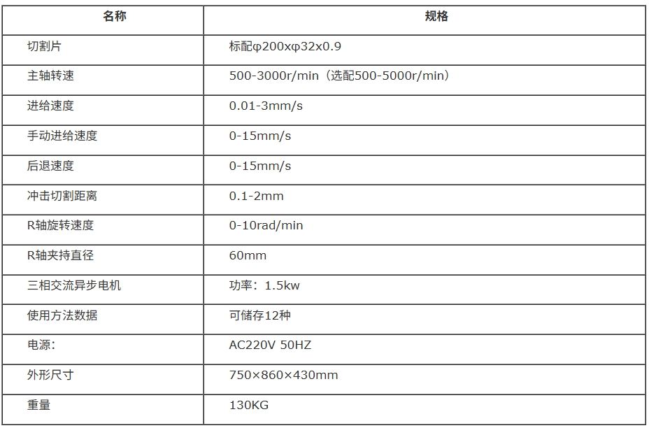 自动金相旋转切割机