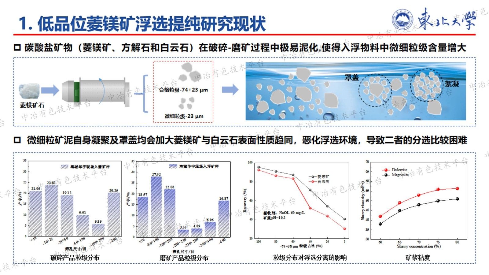 有机助磨剂强化低品位菱镁矿分选行为及机理研究
