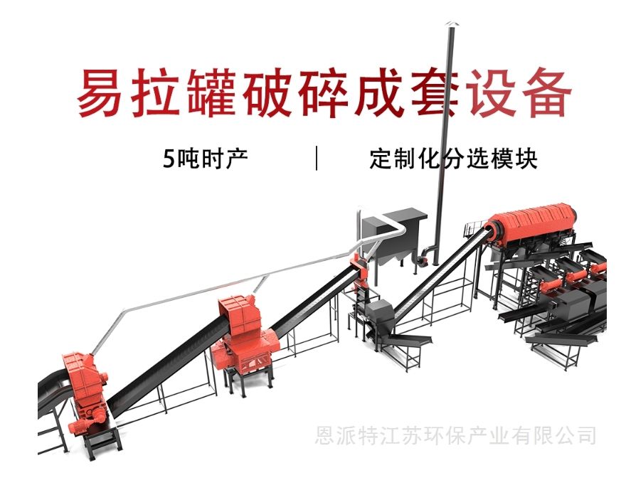 废铝罐破碎生产线