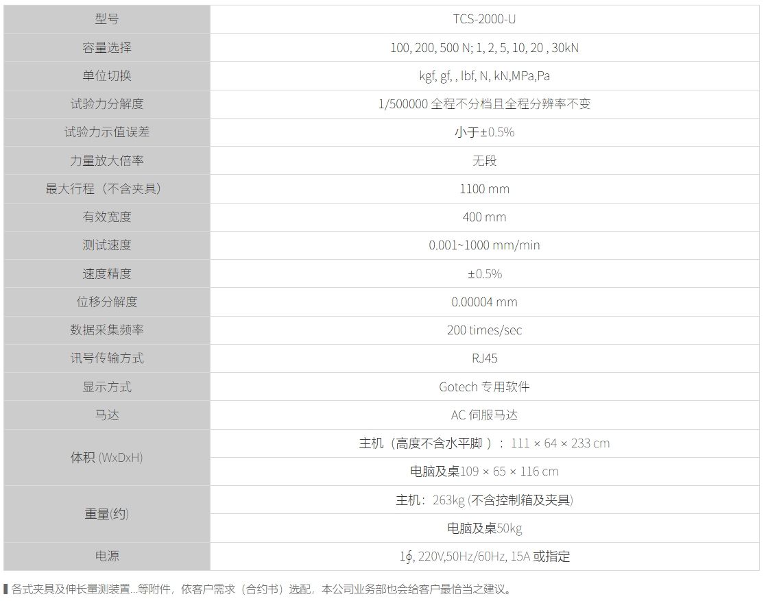 TCS-2000-U电脑系统拉力试验机