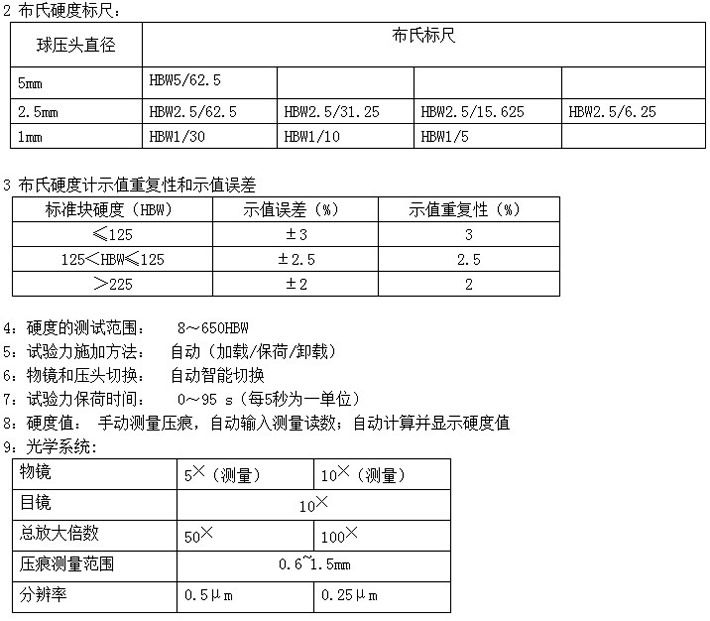 601MHB型数显小负荷布氏硬度计(自动转塔)硬度计