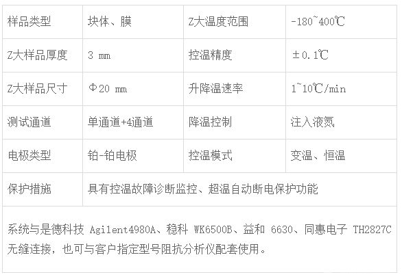 HLDT-400型高低温介电温谱测试仪