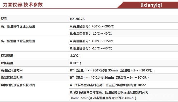 两槽式冷热冲击试验机（金属 汽车配件等）