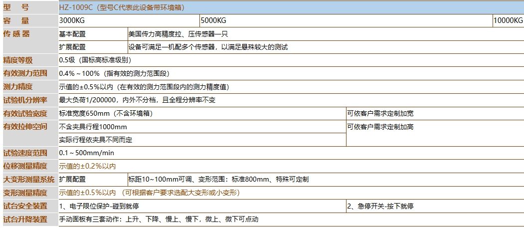 电脑式高温伺服材料试验机 HZ-1009C