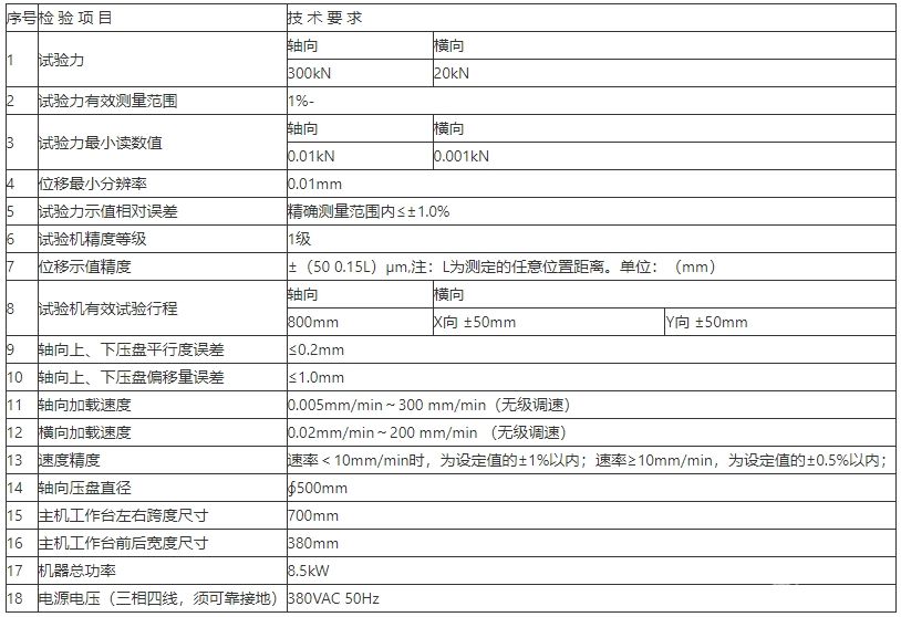 微机控制弹簧横向刚度试验机