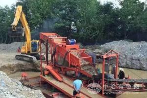 移动式河道淘金设备