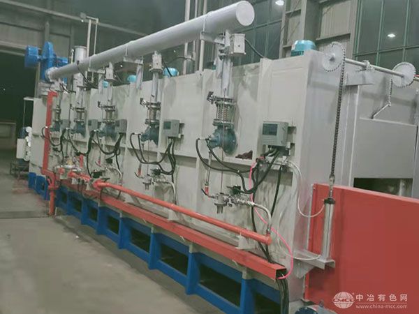 强对流输送链式天然气铝棒加热炉