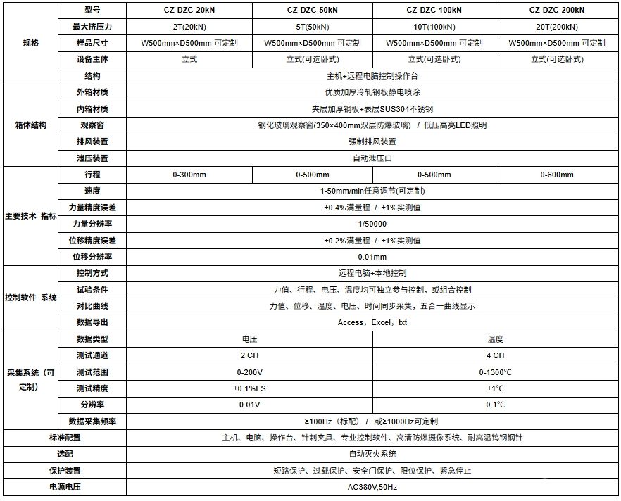 动力电池针刺试验机