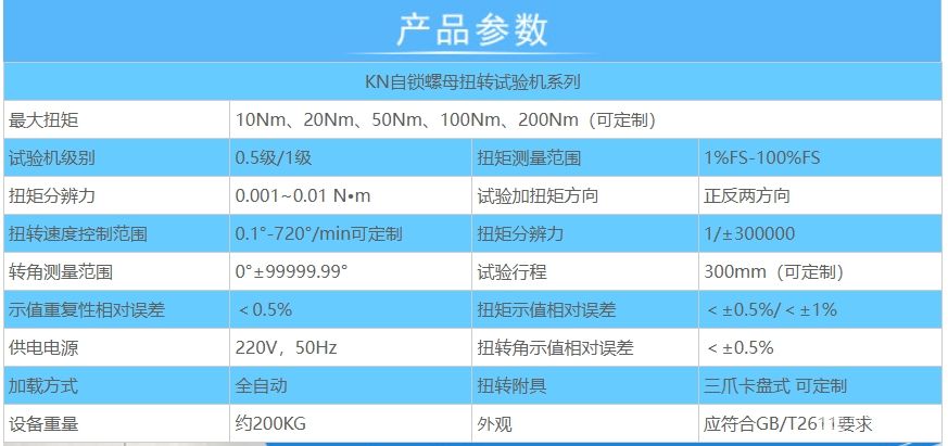 自锁螺母扭转试验机