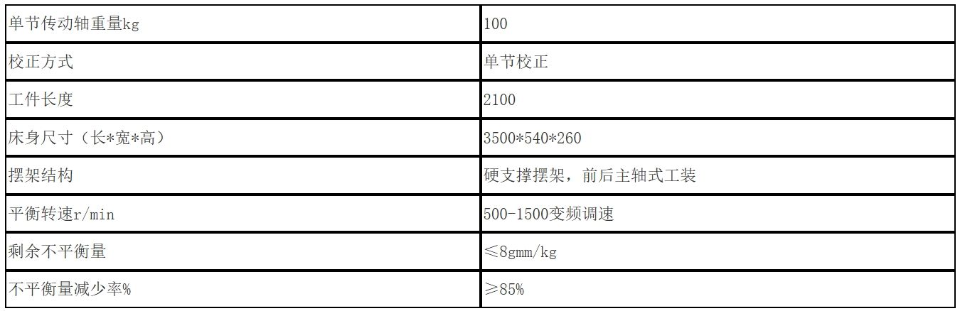 传动轴动平衡试验机