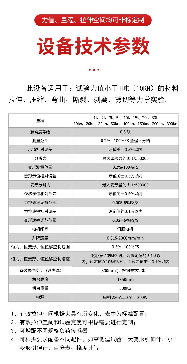25kN 双柱拉力试验机