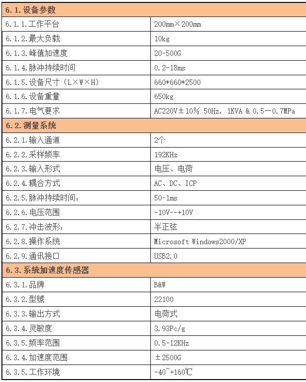 加速度冲击试验机