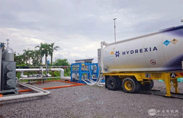 氢枫镁基固态储氢罐（MHX）充氢现场